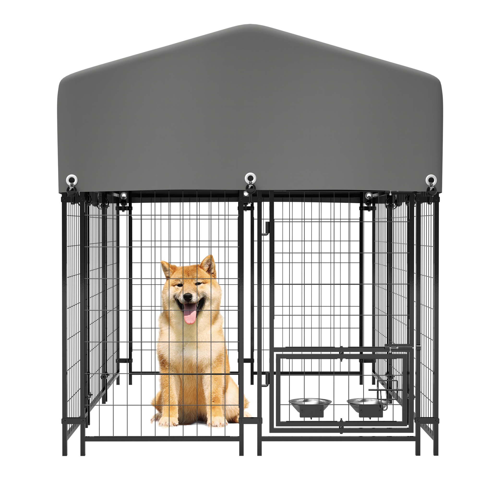 Dog Kennel Outdoor with Roof, 4.23