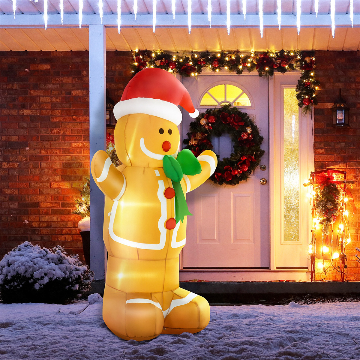 6ft Christmas Inflatable Gingerbread Man